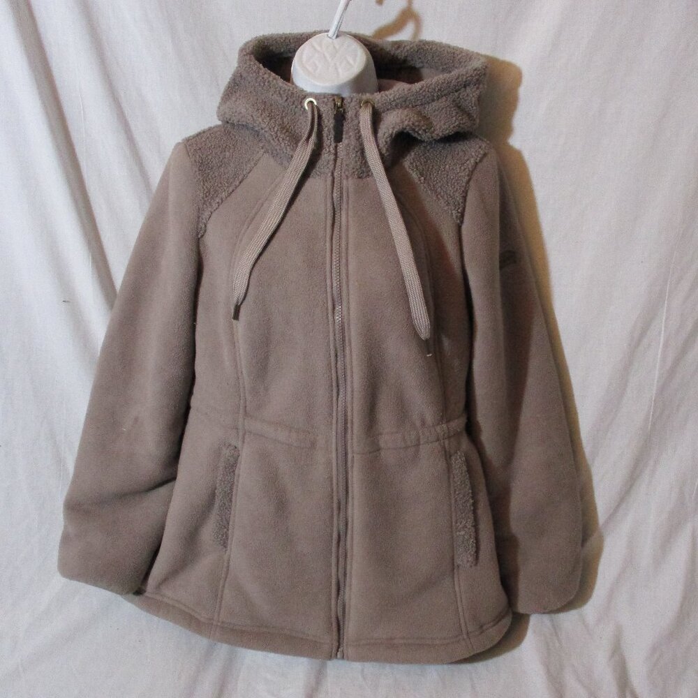 UGG KOOLABURRA Full Zip Fleece JACKET Coat S/P/C BEIGE Warm Hoodie Womens